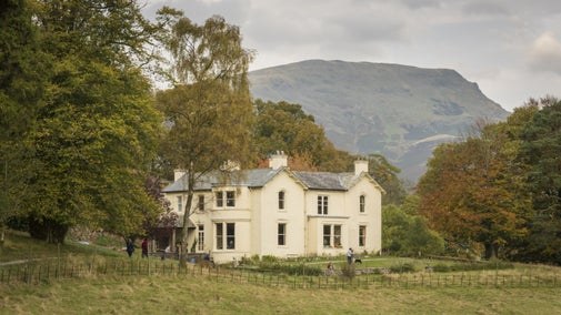 Exterior of Allan Bank and grounds in Grasmere in the autumn